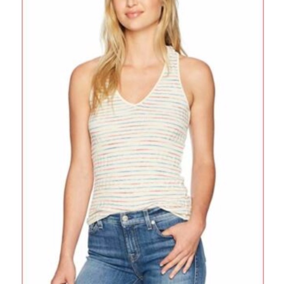 Splendid Striped Rib-Knit Racerback Tank - Picture 6 of 7